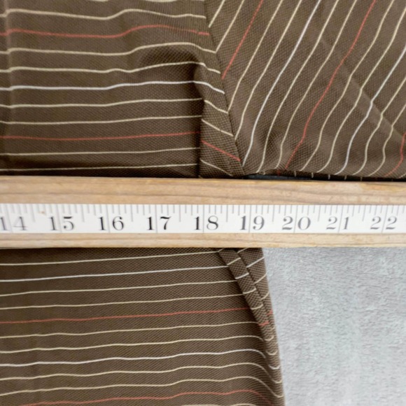 ANTIGUA Desert Dry Golf Polo Shirt Brown White Stripe Short Sleeve Mens S NWT - Picture 11 of 12